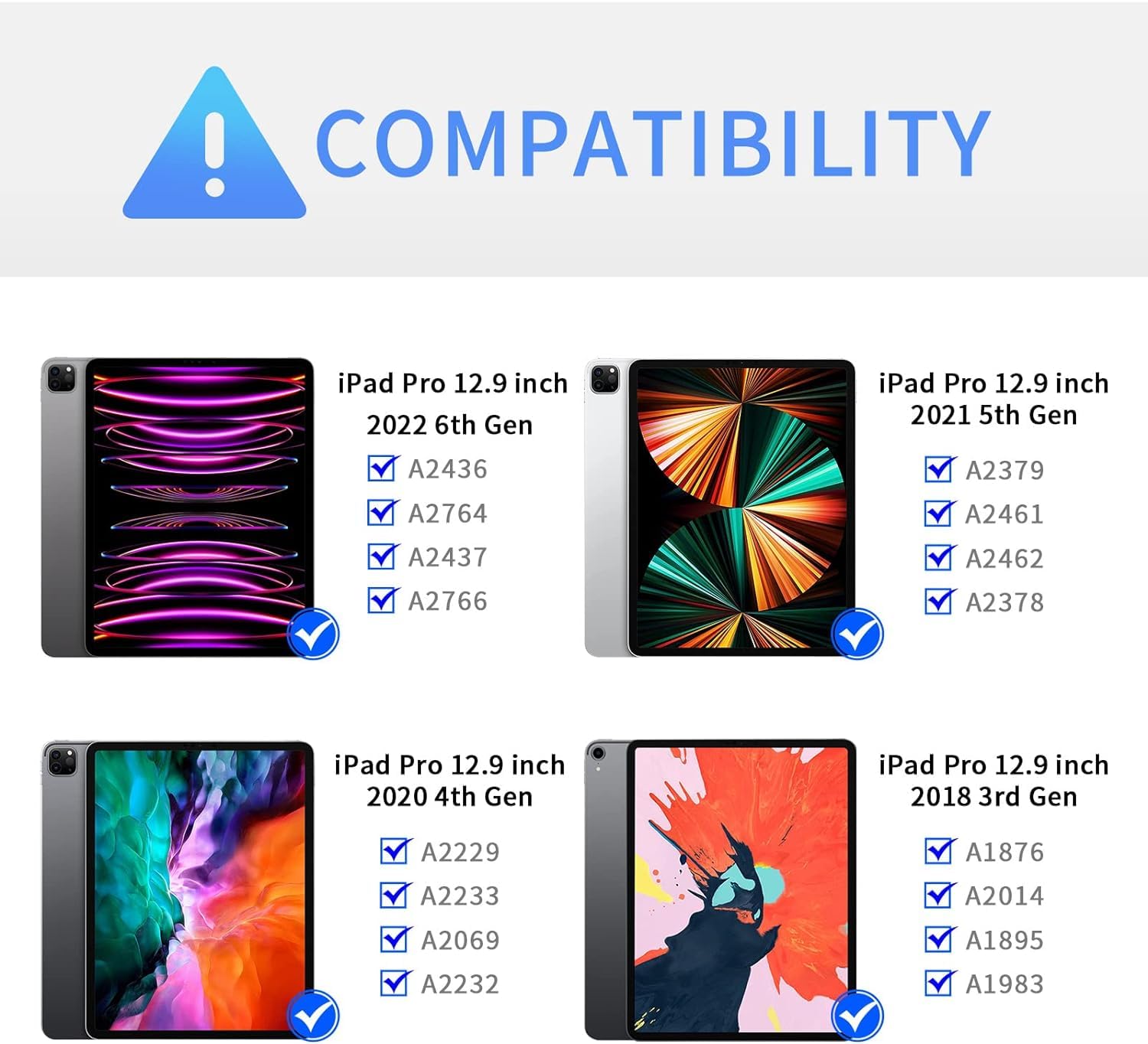 Amazon.com: PboyiqiS 360° Rotatable Keyboard Case for iPad Air 13