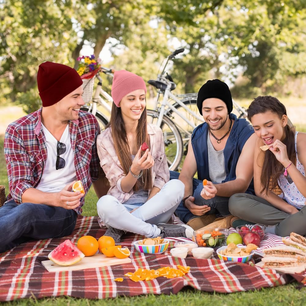 Miniatura 2 de Gorros para mujeres y hombres, sombreros de invierno, gorro de punto, gorro sin borde, gorro de camping, senderismo, gorros, gorro skater