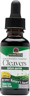 Nature's Answer Cleavers 2000mg Liquid Extract | Alcohol-Free Wildcrafted Herbal Supplement