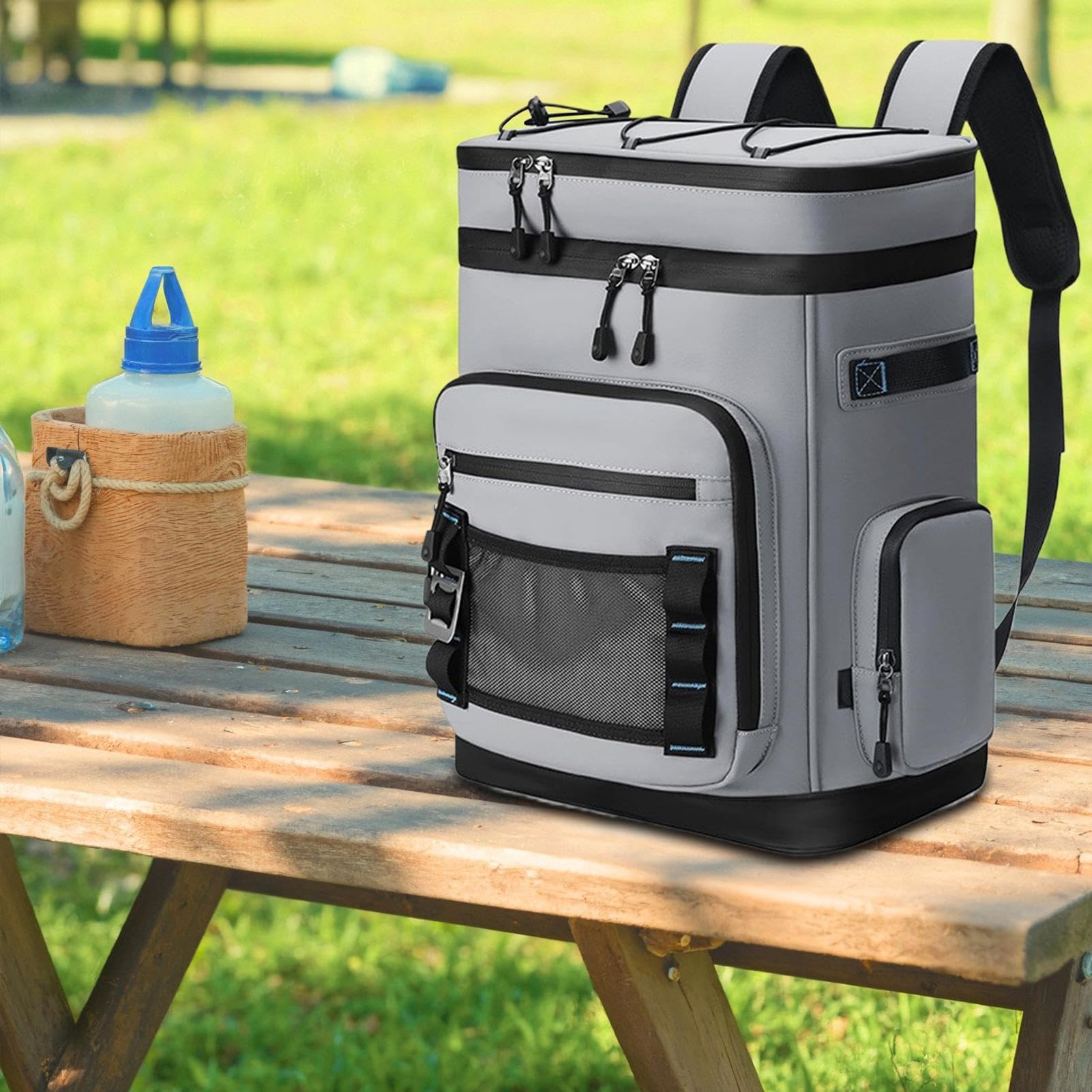 Zaino Termico Isolato Zaino Frigo 30 Litri per Uomo | Impermeabile Antigoccia per Uomo Donna Viaggio Lavoro Spiaggia Picnic Escursionismo Campeggio