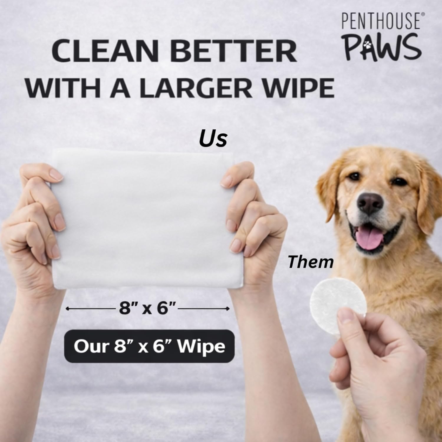 PENTHOUSE PAWS Complete Pet Grooming Wipes Kit for Dogs & Cats – Teeth, Eyes, Ears & Body Cleaning Set