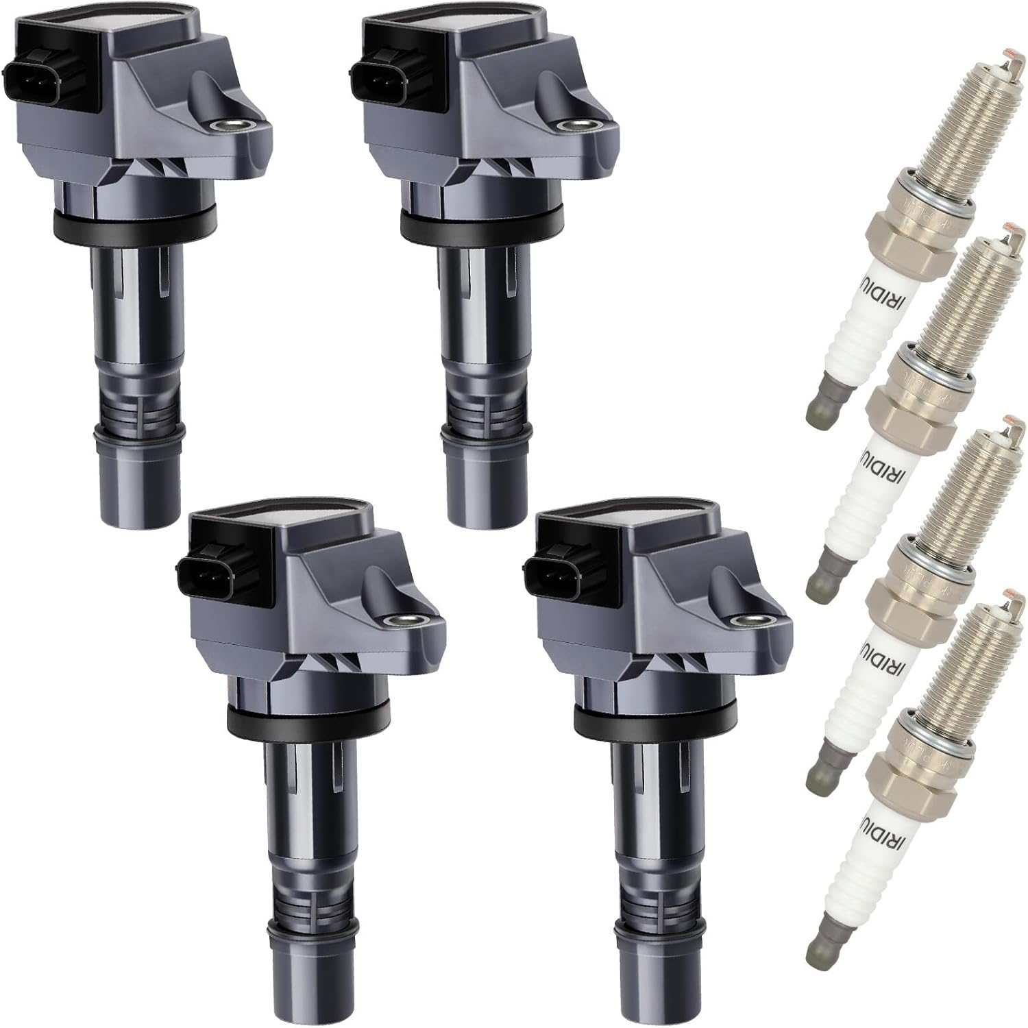 OCPTY 4 ignition coils with 4 iridium Spark Plugs fits for Honda for Acura 2012 2013 2014 2015 Civic ILX 5C1880 GN10421 6732317