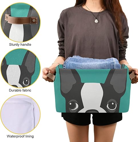 Miniatura 39 de AUUXVA Cesta de almacenamiento de camuflaje militar, caja de almacenamiento de lona duradera plegable para juguetes, cesta organizadora con asas