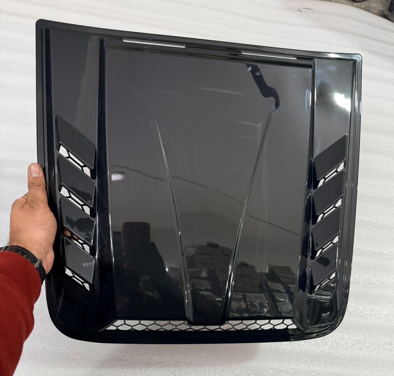 Bonnet Vent Cover Decortive Air Flow Intake Hood Scoop Bonnet Vent Cover Enhance Your Ride's Look With Stylish Car Accessory Compatible With All Car's & SUV's Universal (M3 BLACK'BONNET SCOOP)-image-47