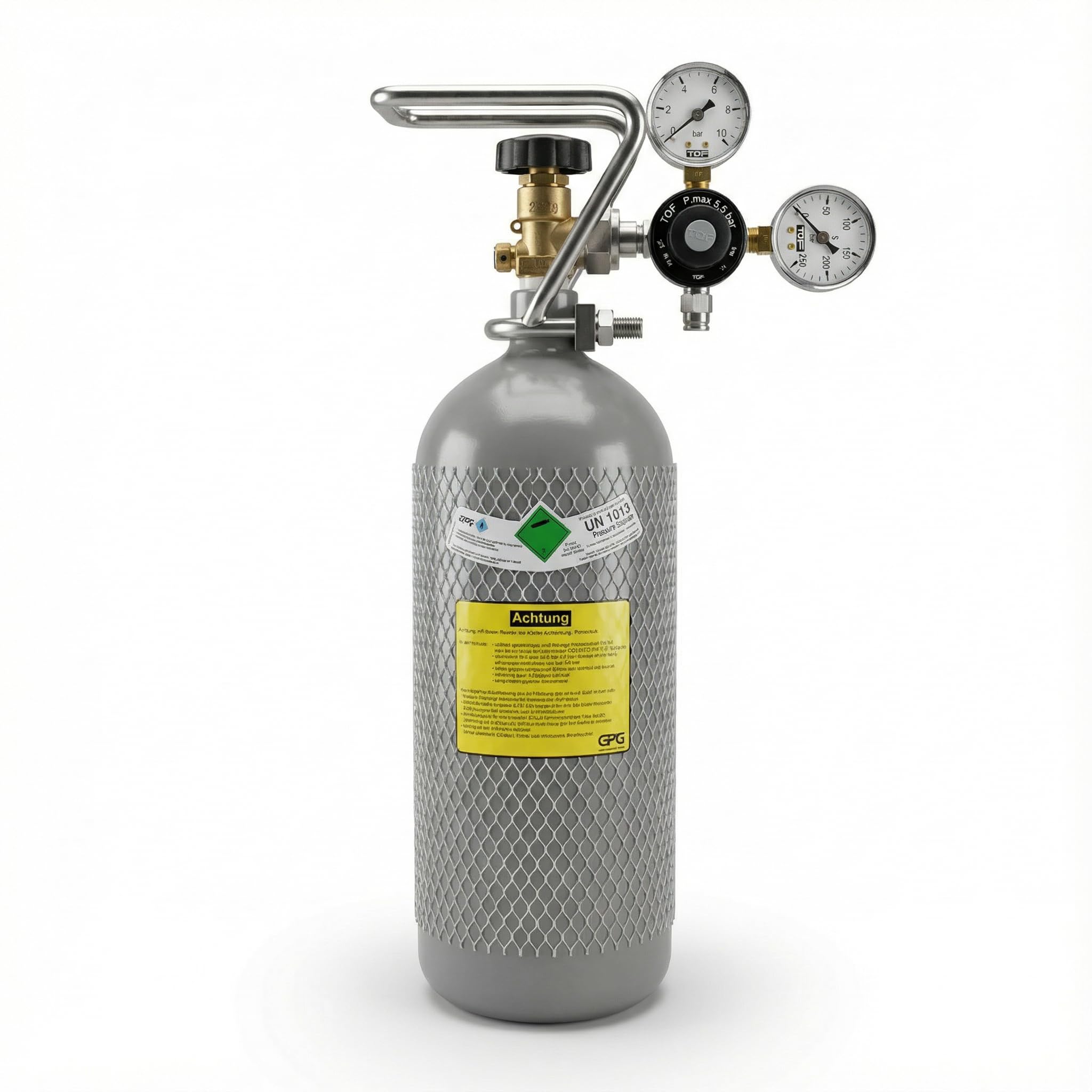 CO2 Druckminderer für Mehrwegflaschen inkl. Connector geeignet für Brita Yource System