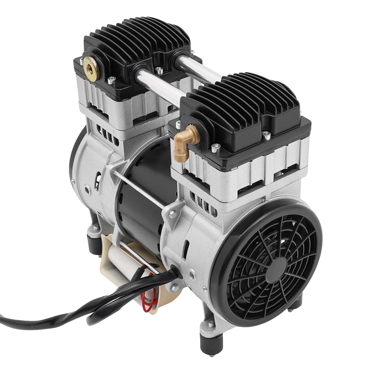 Compressore d'Aria Silenzioso 1500W 145L/min 2800 giri/min Testa in Rame per Officina Riparazioni Auto
