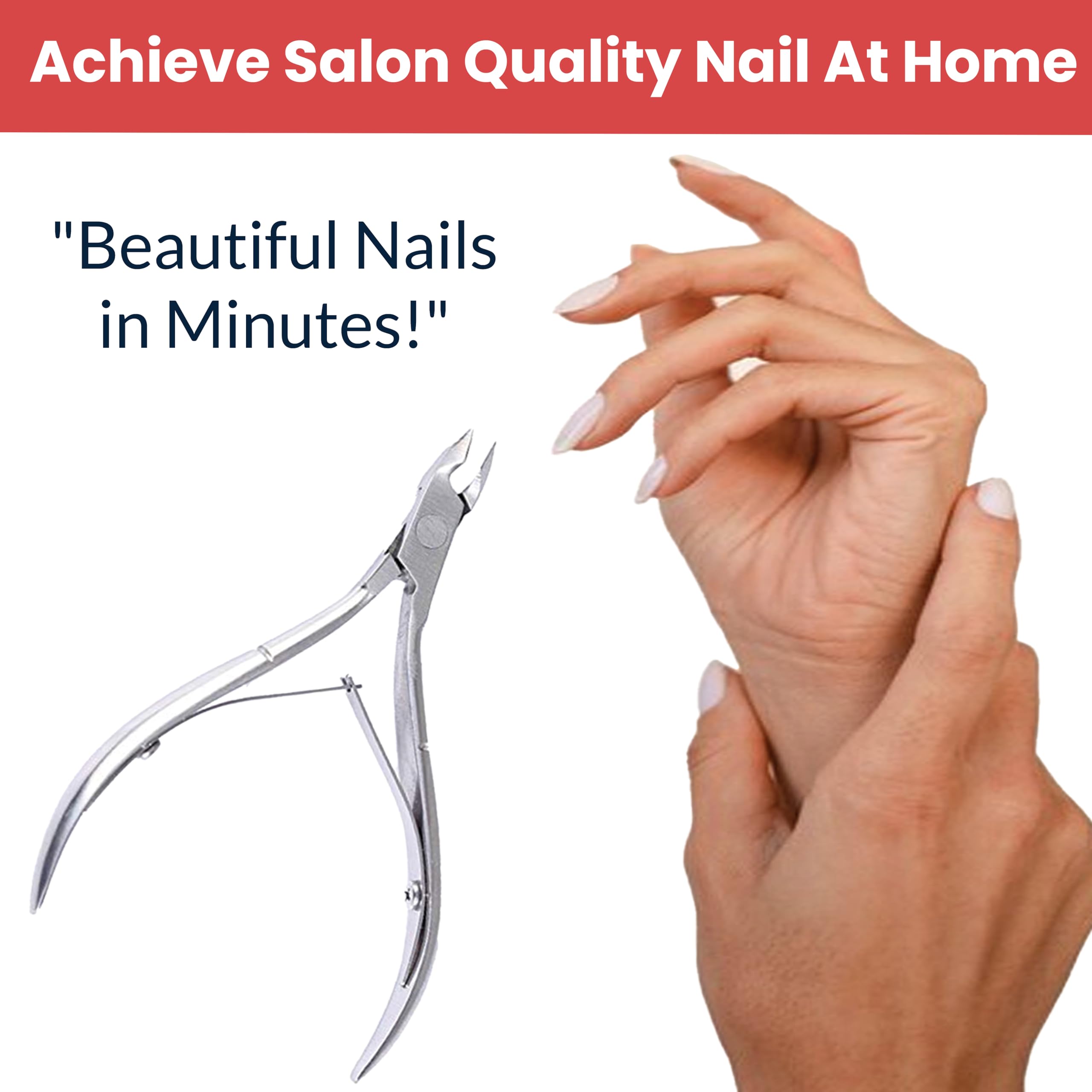 TEMPERIA (1pc) Nail Cuticle Cutter and Pusher - Dead Skin Remover fork, Nail Cleaner for Women & Men - Cuticle Nipper for Pedicure & Manicure - Cuticle Nails Trimmer (HP008) 1