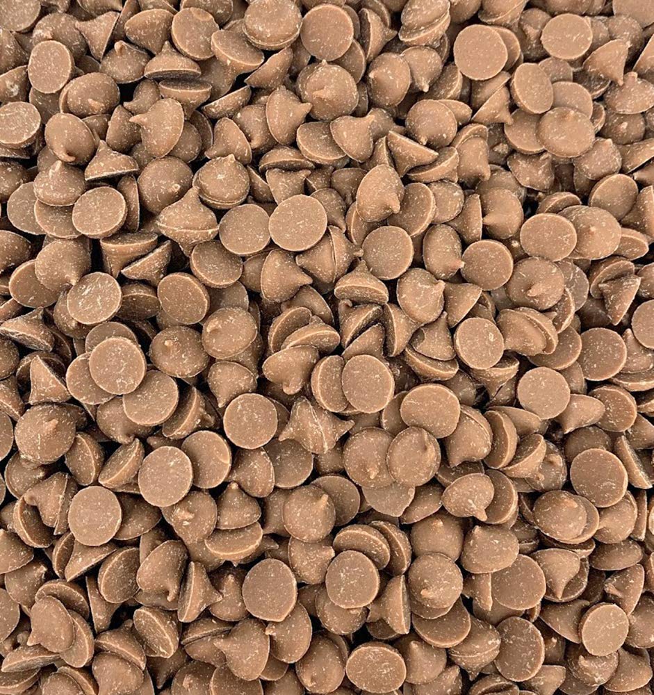 SweetGourmet Sweetened Carob Chips, Chocolate Alternative, Caffeine-Free, Kosher, Natural Sweet Baking Drops, 2M, 1-Pound Bulk Bag