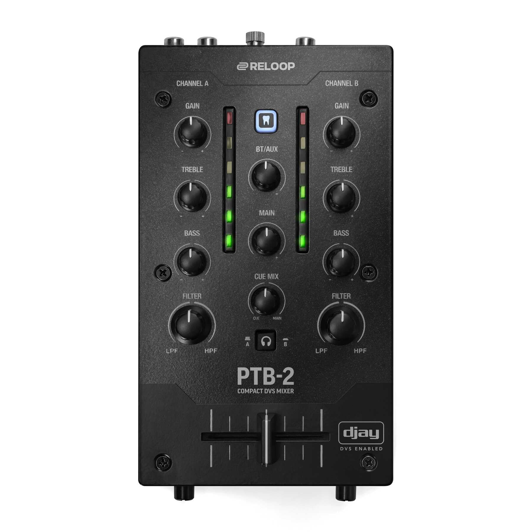 Reloop PTB-2 - Mixer DJ compatto e mobile 2+1 canali