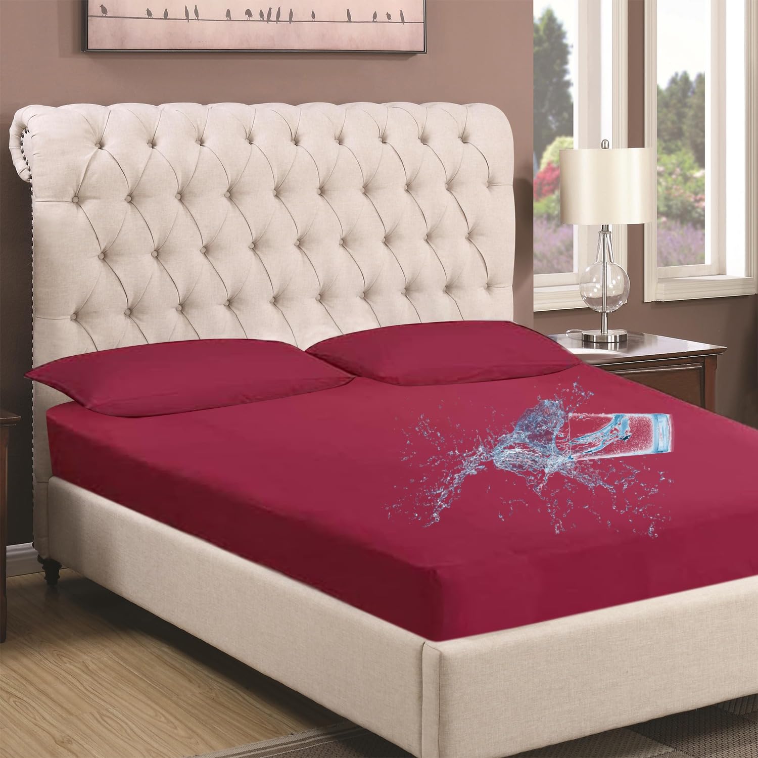 Buy Edenwald Elastic Fitted Mattress Protector Queen Size100 Waterproof Mattress Cover Queen