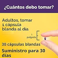 Vista 5 de Nature Made Cápsulas blandas para el crecimiento del cabello con Lustriva, biotina, vitamina C y A, apoyan el cabello saludable a medida que