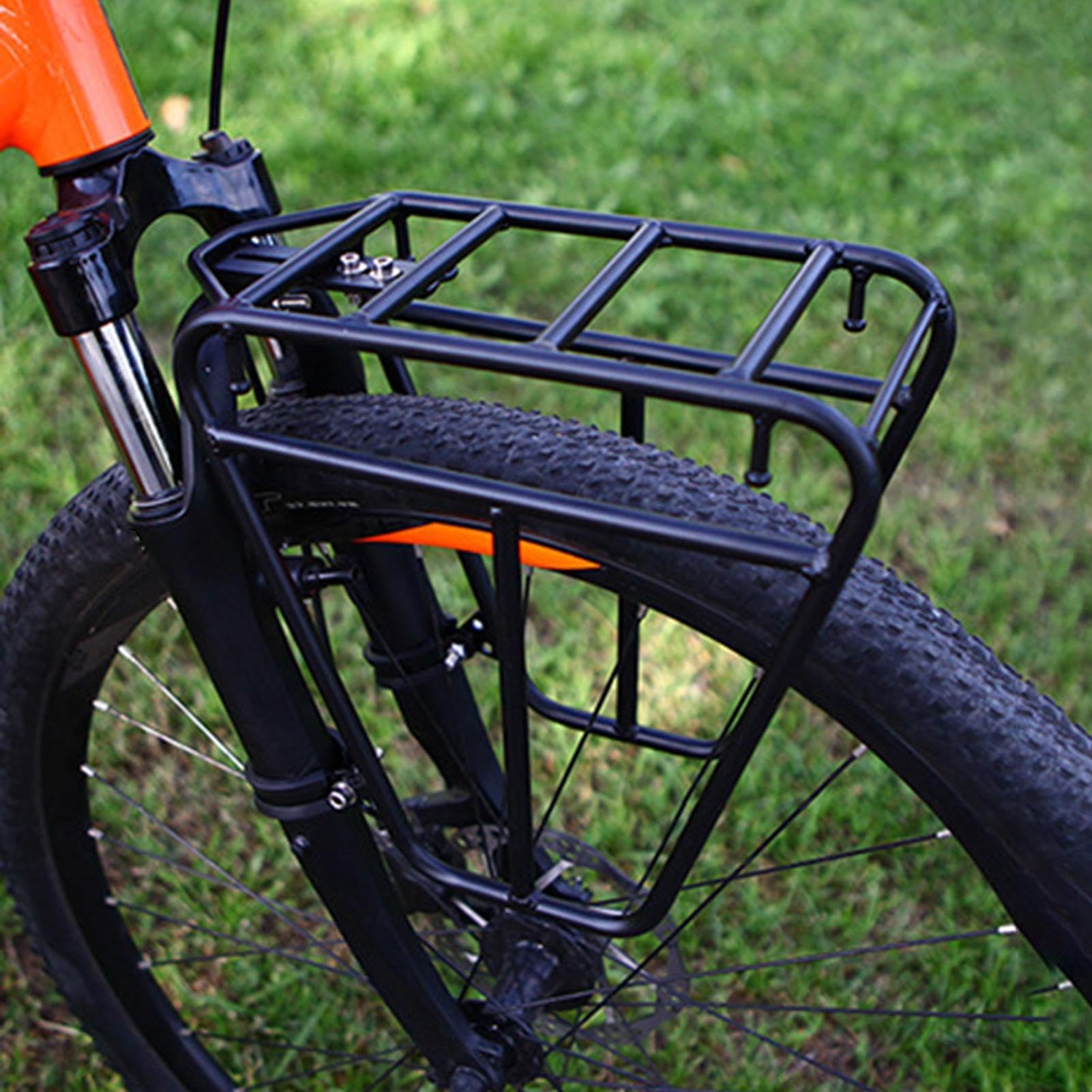 Bagaznik Rowerowy Przedni Transport Bagażu Na Wycieczki Turystyczne | Akcesoria Rowerowe dla Rodziny Wędkarstwa Turystyki Rowerowej Biwakowania Przyjaciół na Rowerze