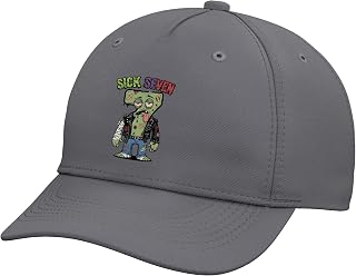 67 Funny Zombie Six Seven Humor Meme Brainrot Sick Seven Adjustable Baseball Hat