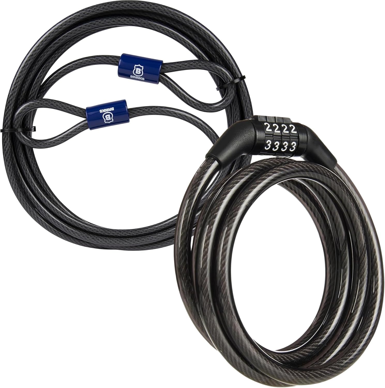 Kit de cables de seguridad BRINKS con candado de combinación
