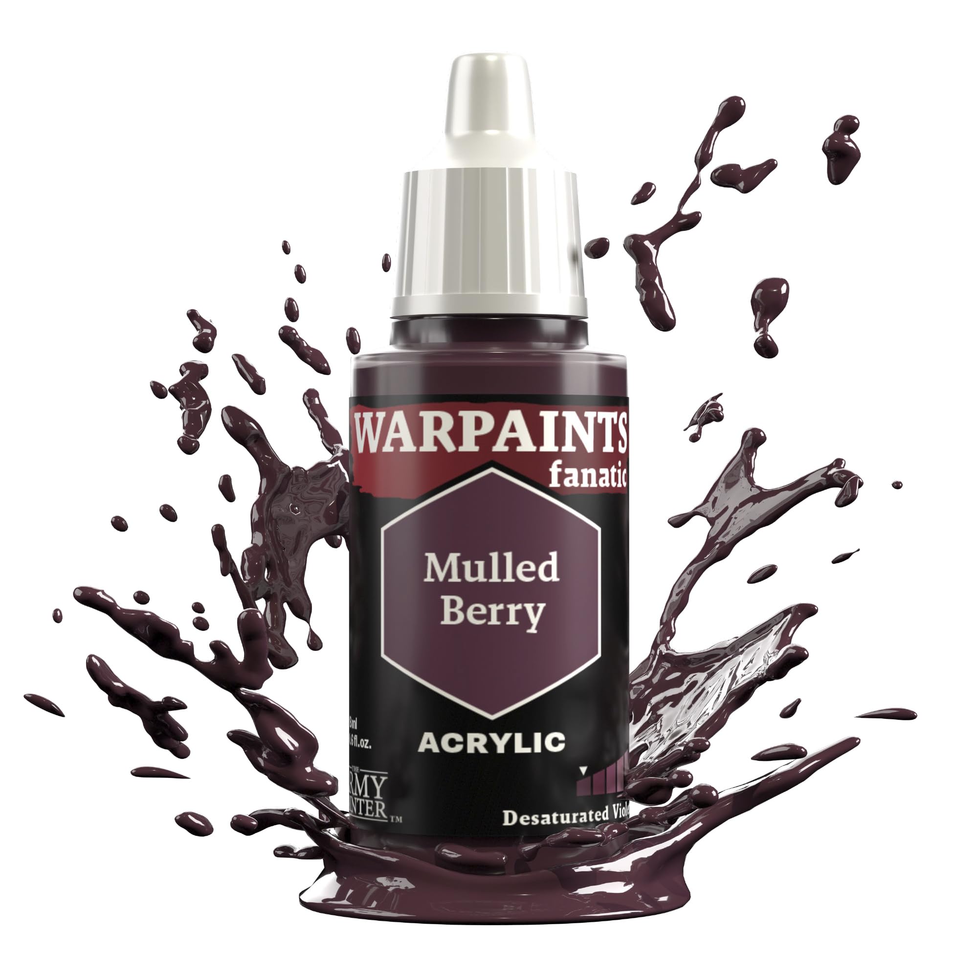 The Army Painter, Warpaints Fanatic Mulled Berry Single Acrylics, Miniature Hobby Painting, Quality Paint for Miniature Wargaming