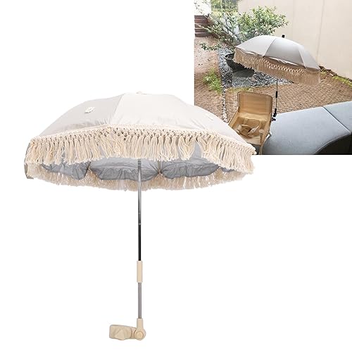 Miniatura 3 de Sombrilla para bebé al aire libre, sombrilla con abrazadera ajustable, sombrilla para niños pequeños para silla de ruedas, silla de playa,