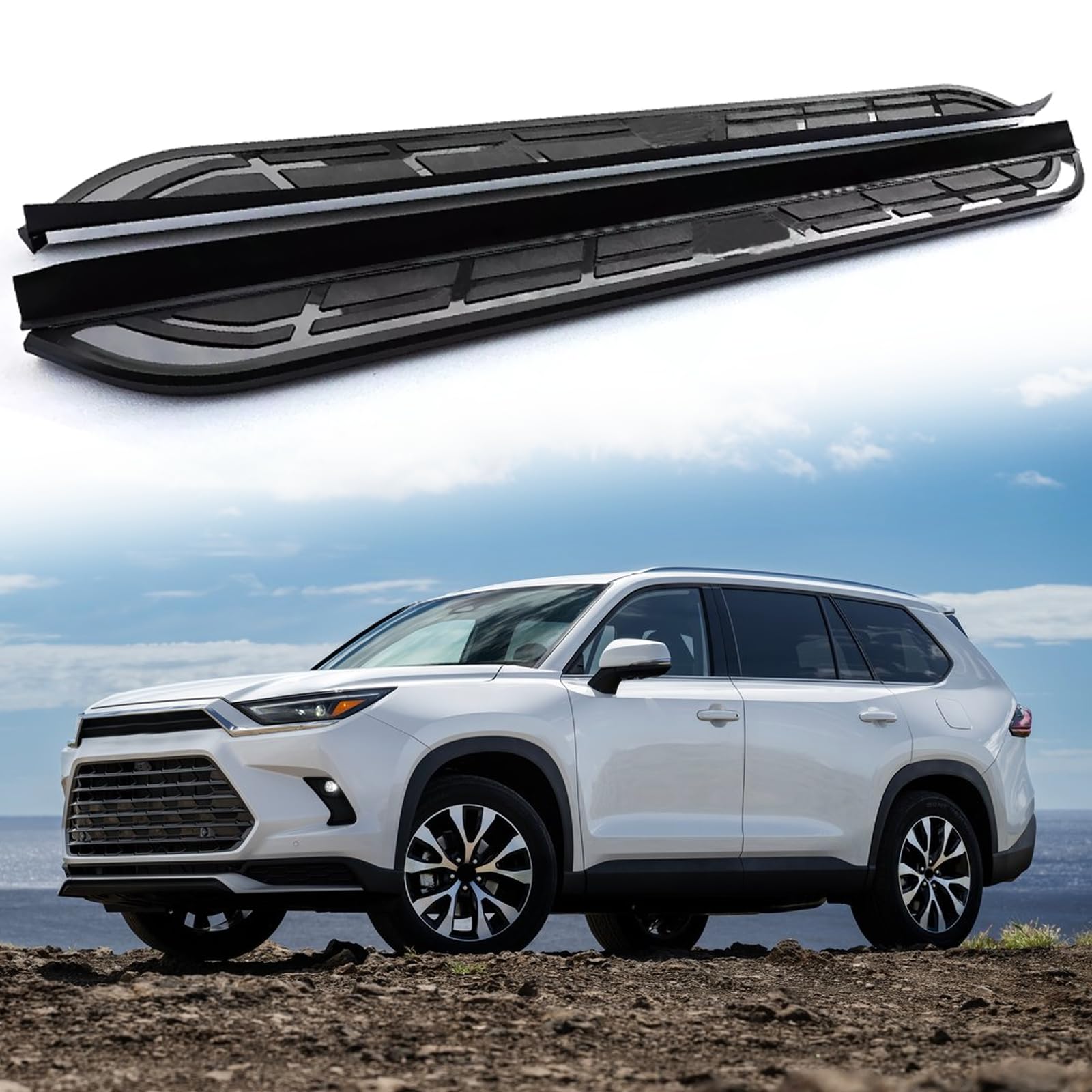 Amazon.com: 2Pcs Fixed Running Boards Side Steps Pedal Nerf Bars