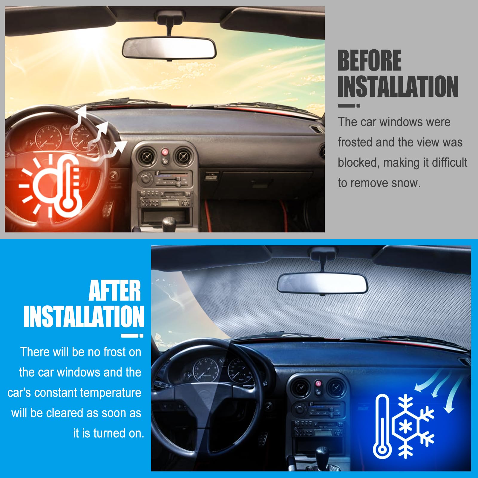 Demi Housse de Voiture pour Mazda MX-5 MK1 MK2 MK2.5 (NA NB), Protection de Toit Supérieur Imperméable en Oxford 300D, Protection Tout Temps