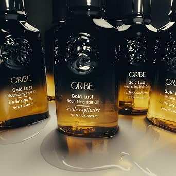 Oribe Gold Lust Nourishing Hair Oil - For Color-Treated, Dry & Damaged Hair - Repairs & Prevents Damage - Smooths Frizz, Adds Shine & Provides Heat Protection - For All Hair Types - 3.4 oz