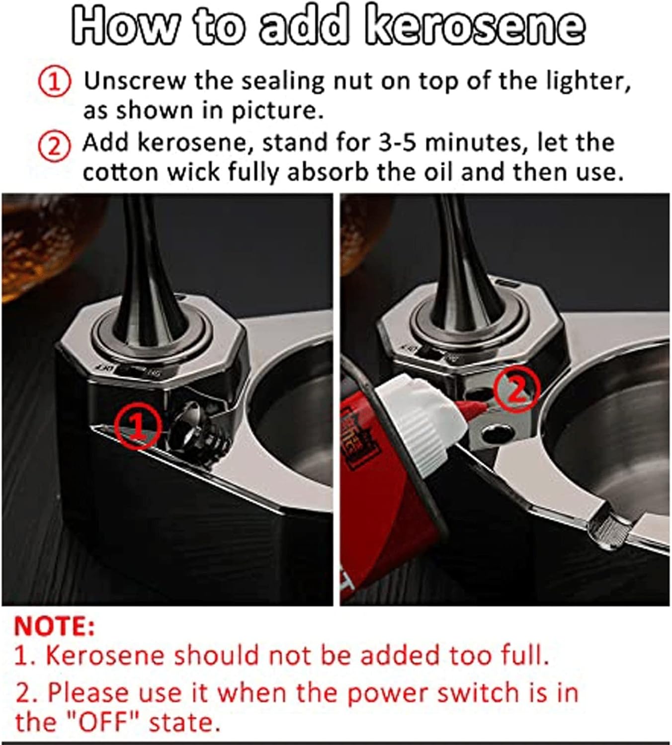 Metal Ashtray, Ashtray with Permanent Matches Refillable Lighter Ashtray, Multifunctional Desktop Lighter (Color : A)