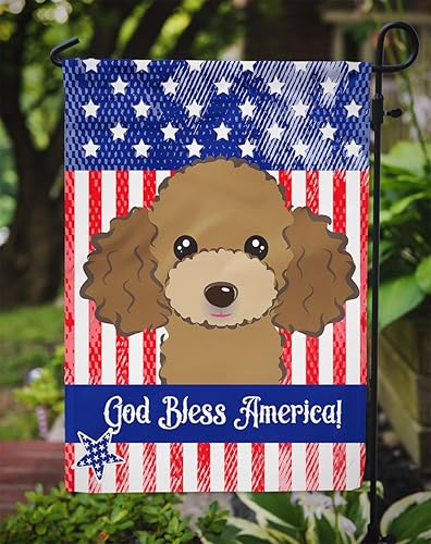 Vista 421 de Caroline's Treasures BB2171GF American Flag and Border Collie Garden Flag Mailbox Flag Decorative Yard Flag Banner Outside Patio Artwork Yard Flower
