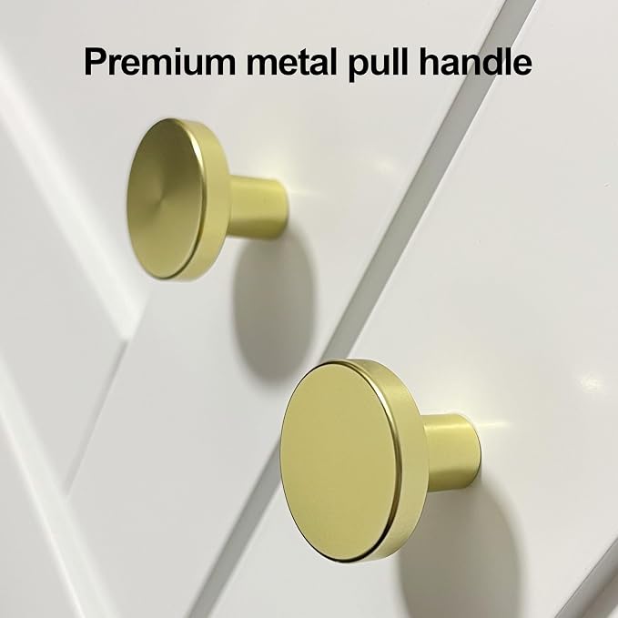 Armario para baño sobre el inodoro, con dispensador inferior de papel higiénico, armario de pared de 22" x 28", con estantes ajustables y puertas de cierre suave, en blanco con tiradores dorados miniatura 8