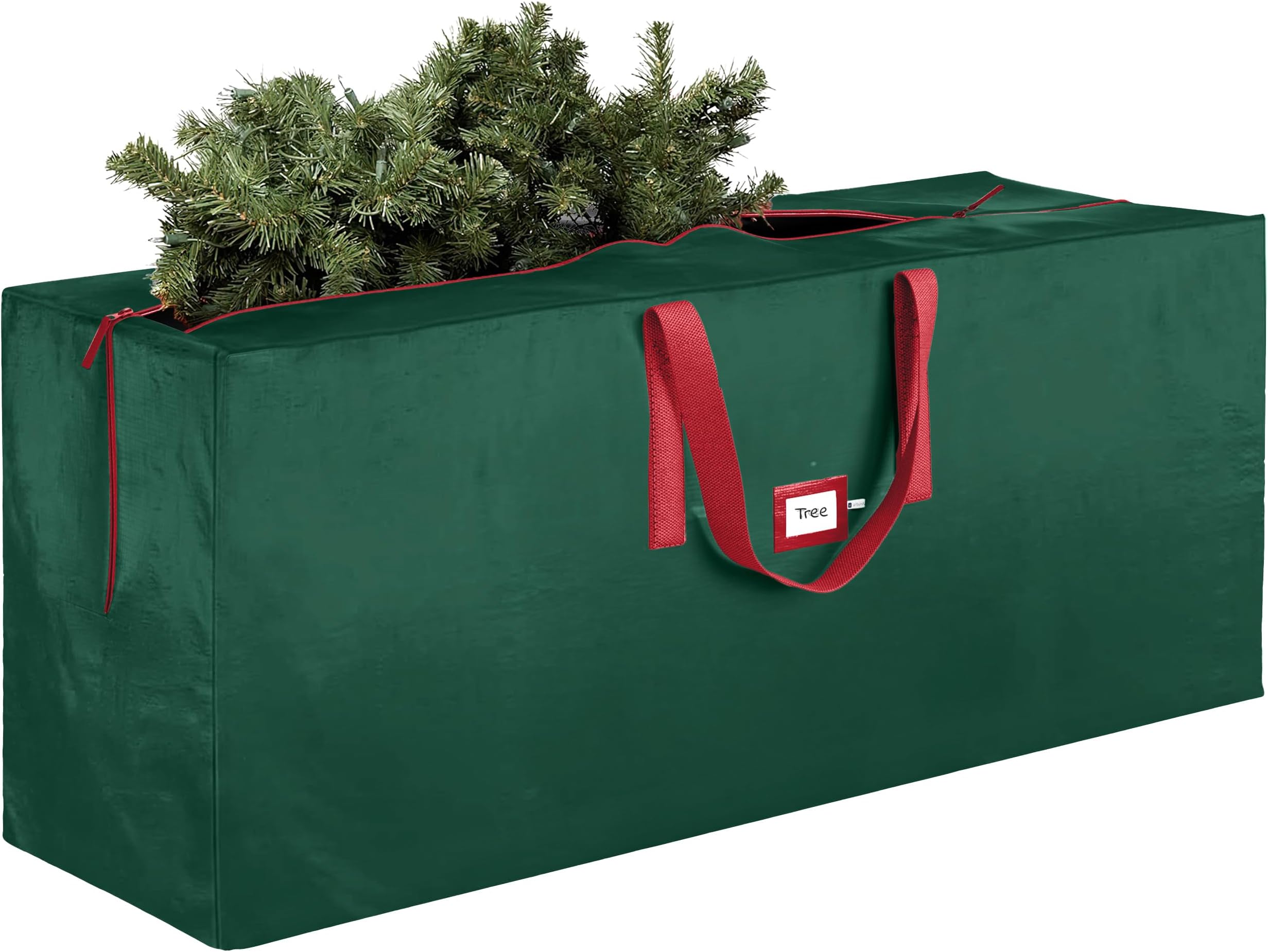Heavy Duty Christmas Tree Storage Bag 9 Ft - Christmas Tree Bag Green - Tree Bags For Storage - Xmas Tree Storage Bag Holds 9 Ft Christmas Tree Bag For All Year Round Christmas Storage