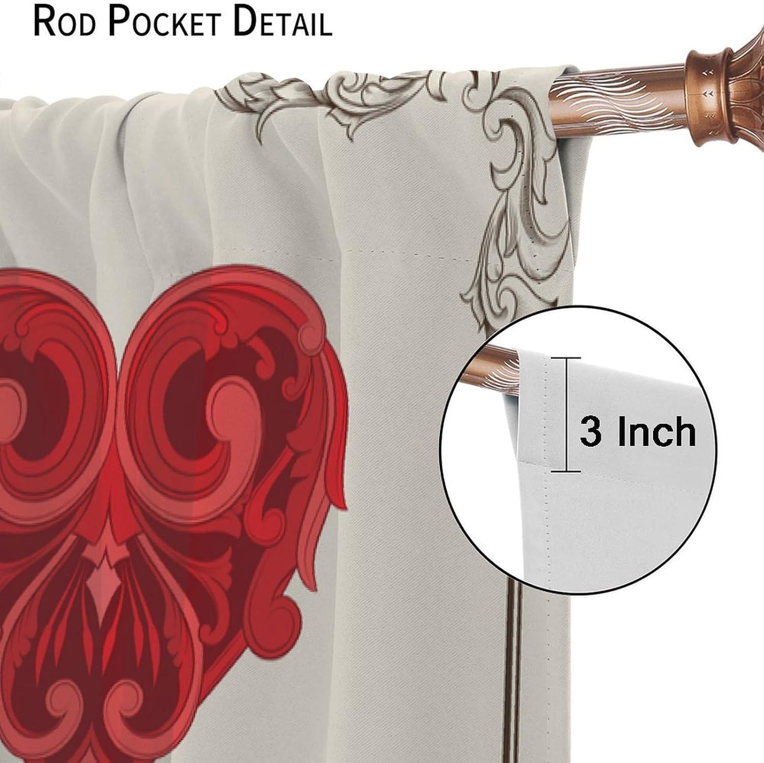 Poker Curtains 3D Playing Cards Casino Chips Gambling Curtain with Rod Pocket for Bedroom Living Room Home Decor Drapes Thermal Insulated Window Treatments 2 Panels Set 55x63in