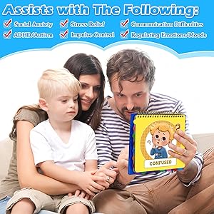 GAKICO Feelings Flipbook for Kids: 22 Moods/Emotions ADHD & Autism Learning Materials, Emotional Regulation Tools for Kids, Calm Down Corner Essential for Preschool Kindergarten Classroom