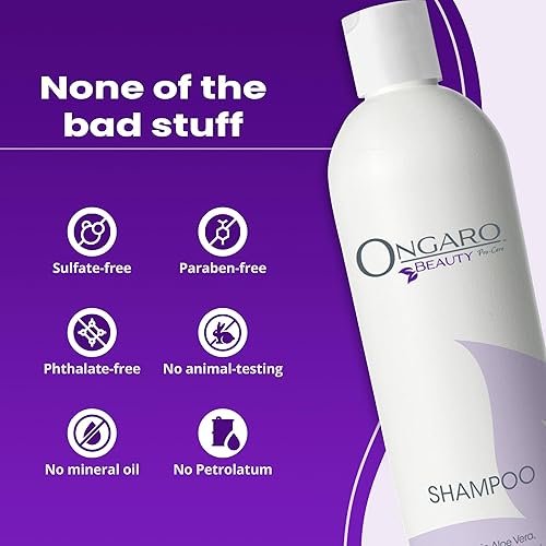 Miniatura 8 de Ongaro Beauty - Acondicionador orgánico para el cabello, acondicionador profundo con aloe vera, probióticos, péptidos, vitamina E y células madre de