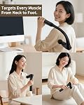 Convertible Muscle Relaxer Gun for Back/Neck, 10mm Deep Tissue Relax Gun with Detachable Extended Handle, Gift for Women Men, Vitalshe