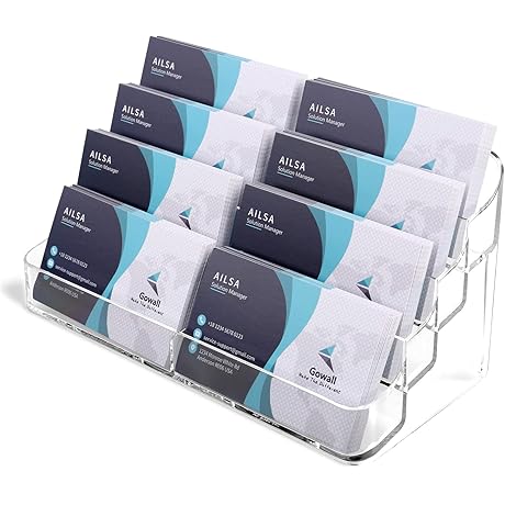 Acrylic Desktop Display Card Holder for Office