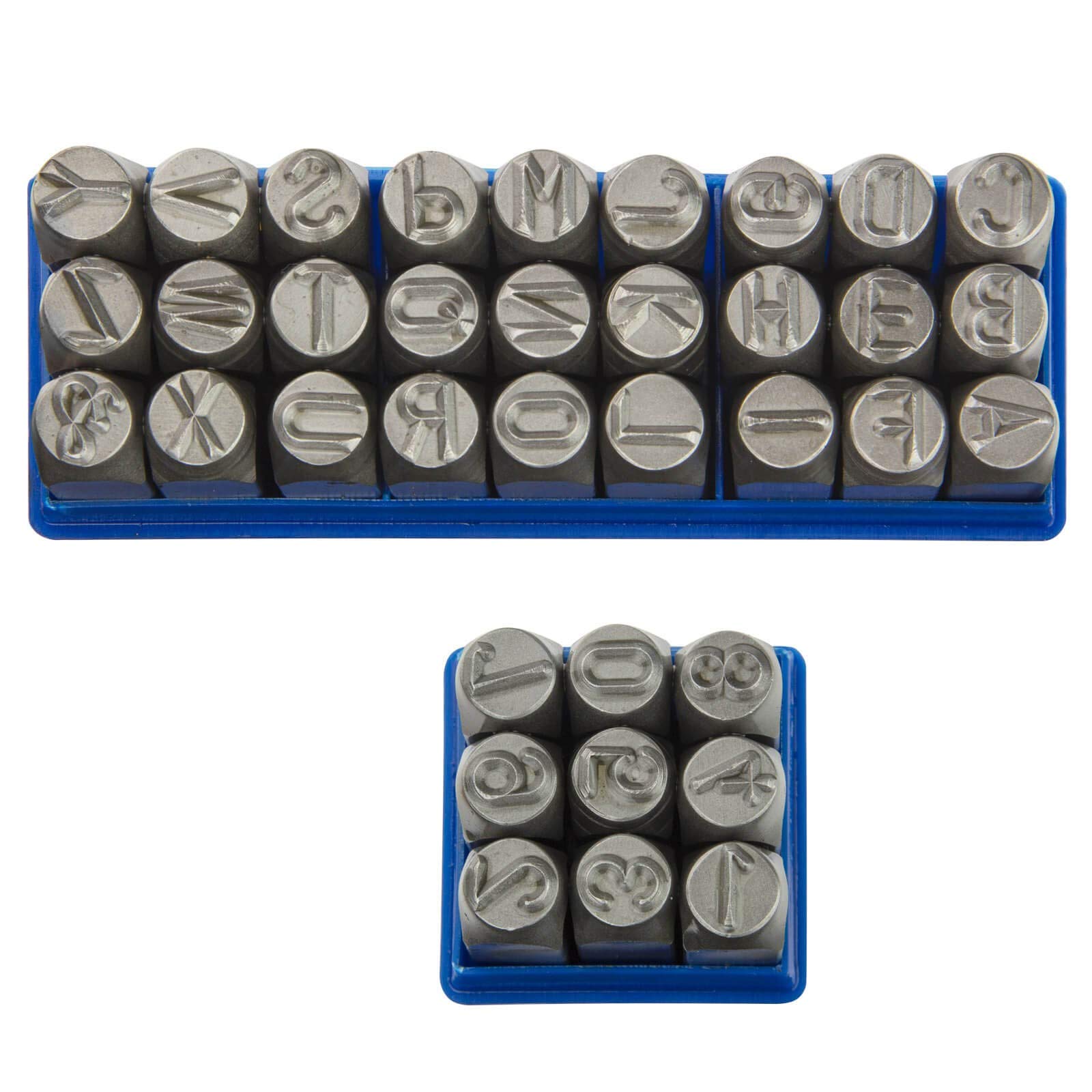 Números y letras para golpear 10 mm 36 piezas