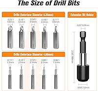 Vista 3 de Nuovoware Juego de extractor de tornillos dañados, 33 piezas mejoradas, kit extractor de tornillos pelados fácil de quitar, juego de removedor