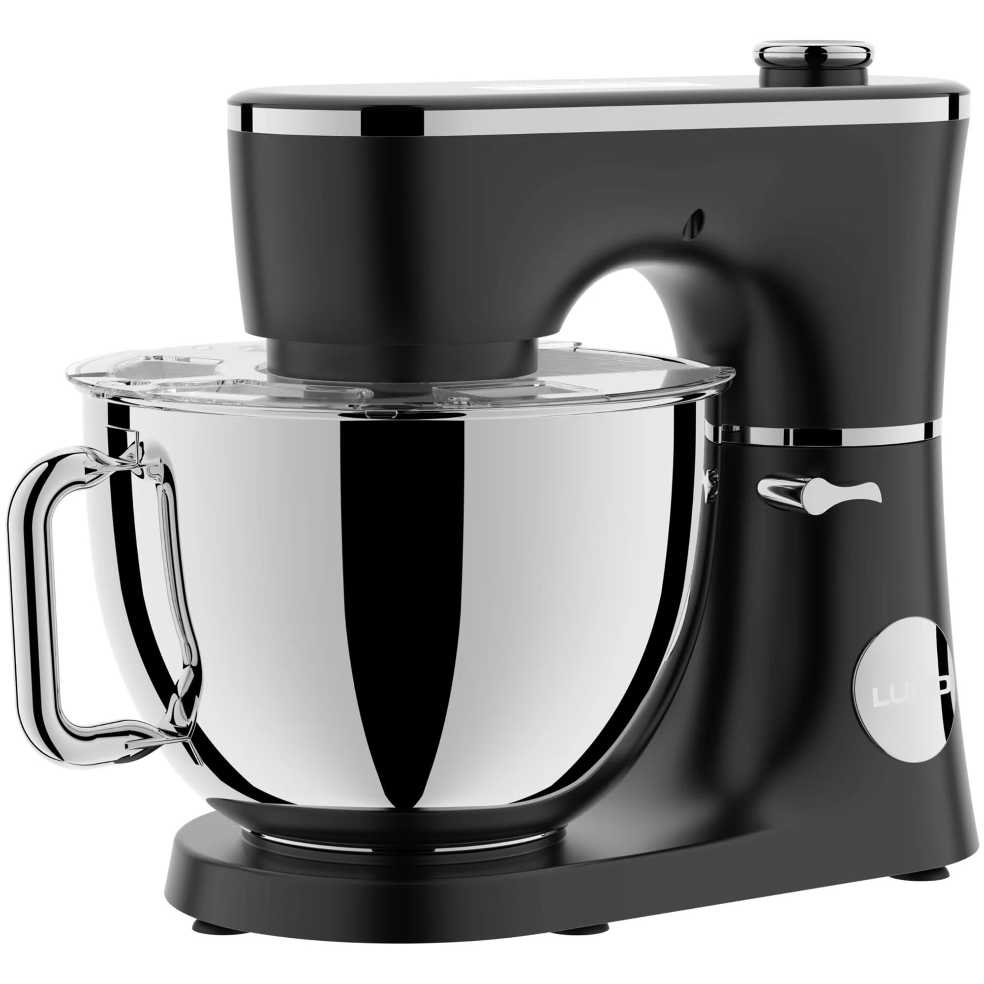 Robot kuchenny 2000 W z miską ze stali nierdzewnej 6 l, automatyczne programy, planetarny system mieszania, cyfrowy timer, maszyna do ciasta, wszechstronna, profesjonalna wydajność