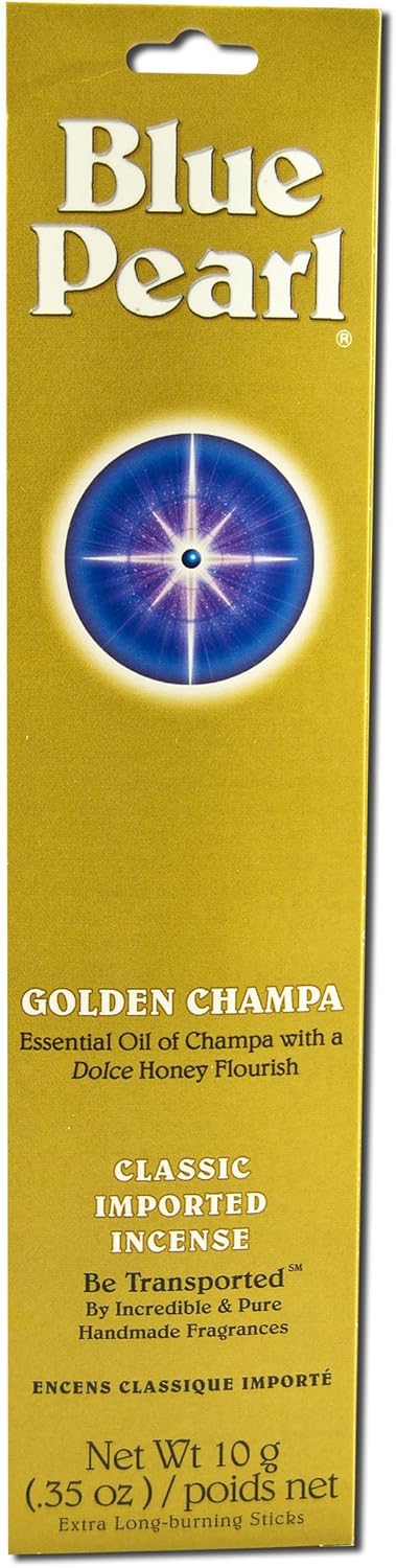 Blue Pearl Incense Golden Champa 10 grams (Pack of 5)