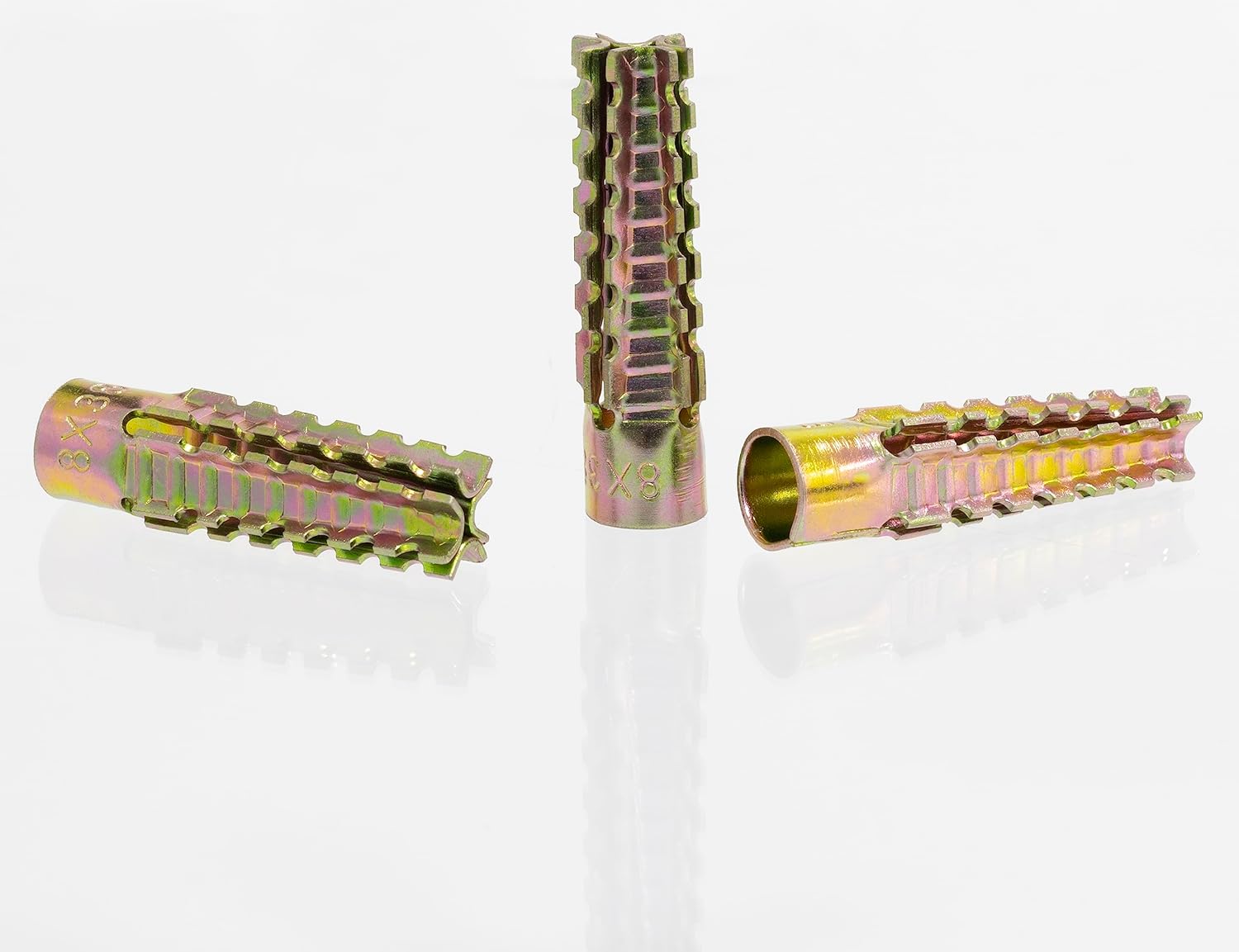 AERZETIX - C67713-10x Metal Expansion Dowels - М8x38mm - for fixing concrete, aerated concrete, tiles, plasterboard