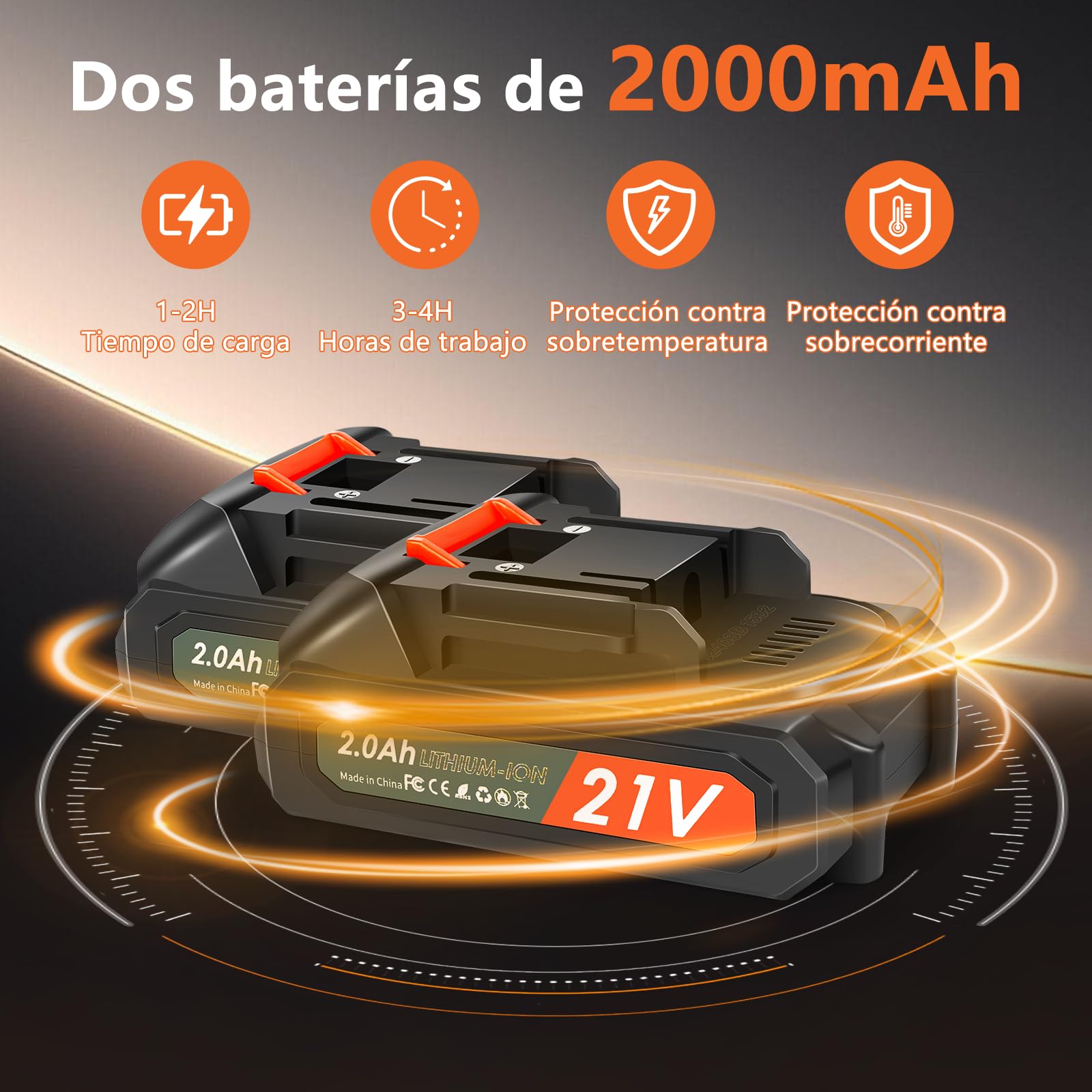 Tijeras de Podar Eléctricas, Profesional Tijeras de Podar con Motor Brushless, LCD Pantalla, 2000 mAh Bateria, SK5 Suchillas, Tijeras de Jardín Eléctricas para Jardinería, Árboles Frutales, Viñedos