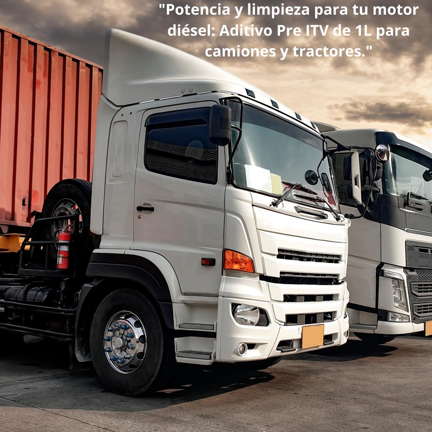 Tratamiento Pre ITV Diésel 1 Litro - Aditivo de Limpieza Profesional para Motores Pesados, Vehículos Agrícolas, Camiones y Maquinaria Industrial, Mejora Rendimiento y Optimiza el Consumo