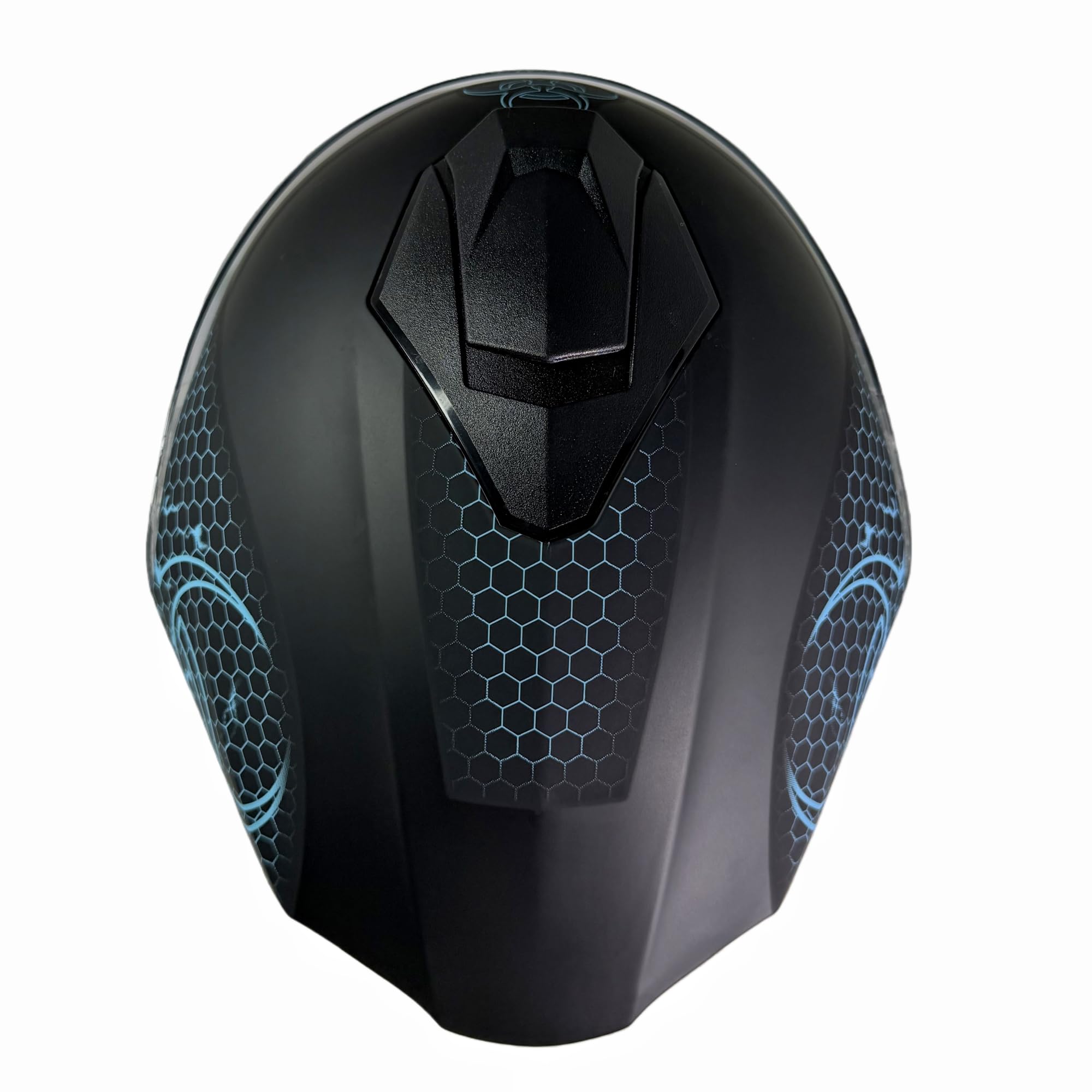 Kinder Integralhelm Bio-Hazard AHP – Motorradhelm für Kinder, ABS-Schale, robuster Kinderhelm für Downhill, Quad und Motocross, Teal