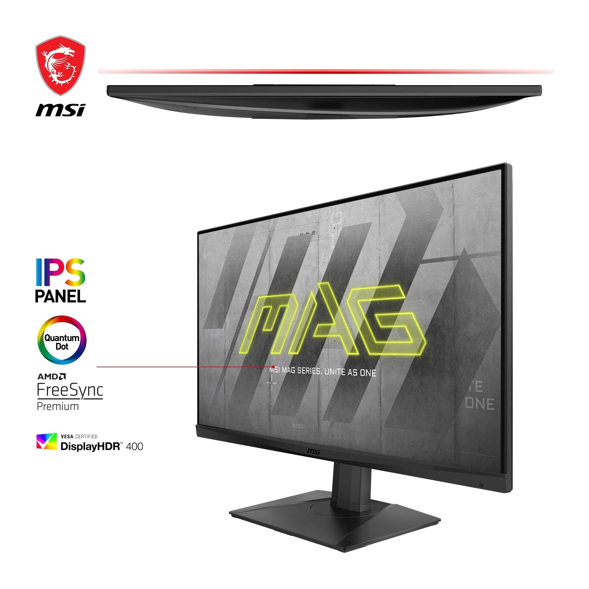 MSI MAG321QR-QD Écran Gaming 31.5" WQHD - Dalle IPS Quantum Dot 2560x1440, 170Hz/1ms, Gamme de Couleurs 140% sRGB, DisplayHDR 400, FreeSync Premium - HDMI 2.0b, DP 1.2a, USB Type-C
