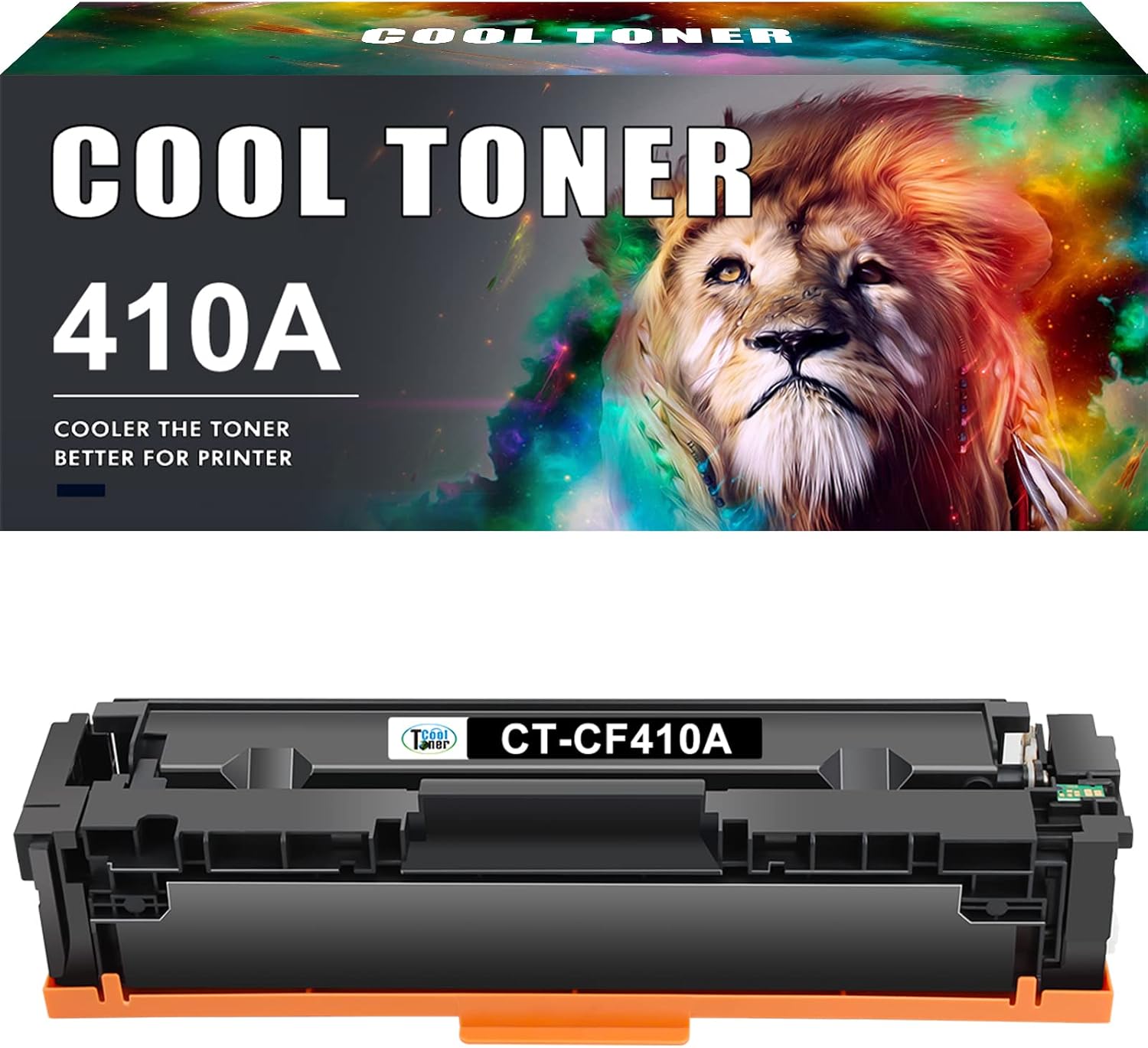 Cool Toner Compatible Toner Cartridge Replacement for HP 410A CF410A 410X CF410X Toner for HP Color Pro MFP M477fnw M477fdw M477fdn M452dn M452nw M452dw M477 Printer Toner (Black, 1-Pack)