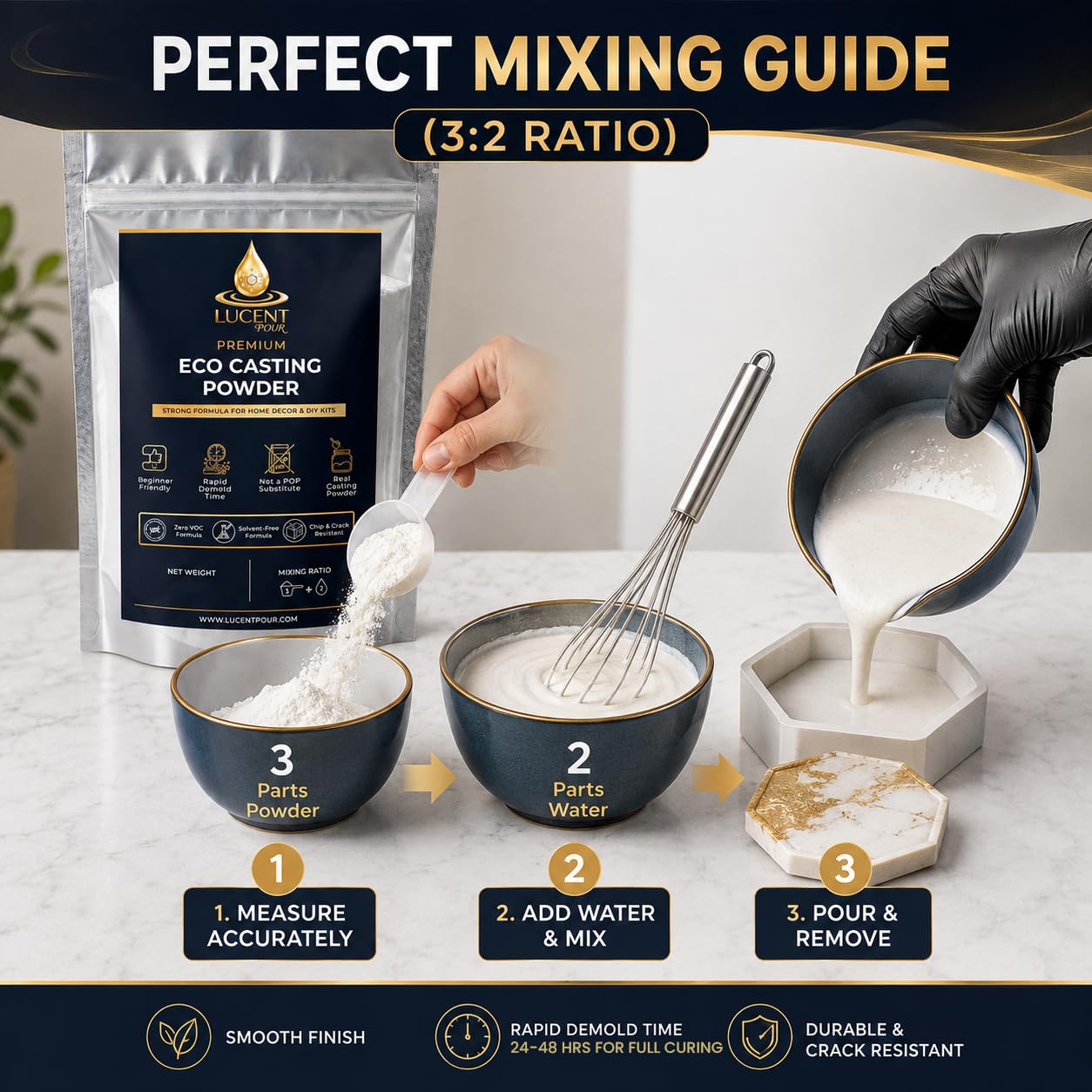 Premium Eco-Resin Casting Powder - Smooth Finish -4