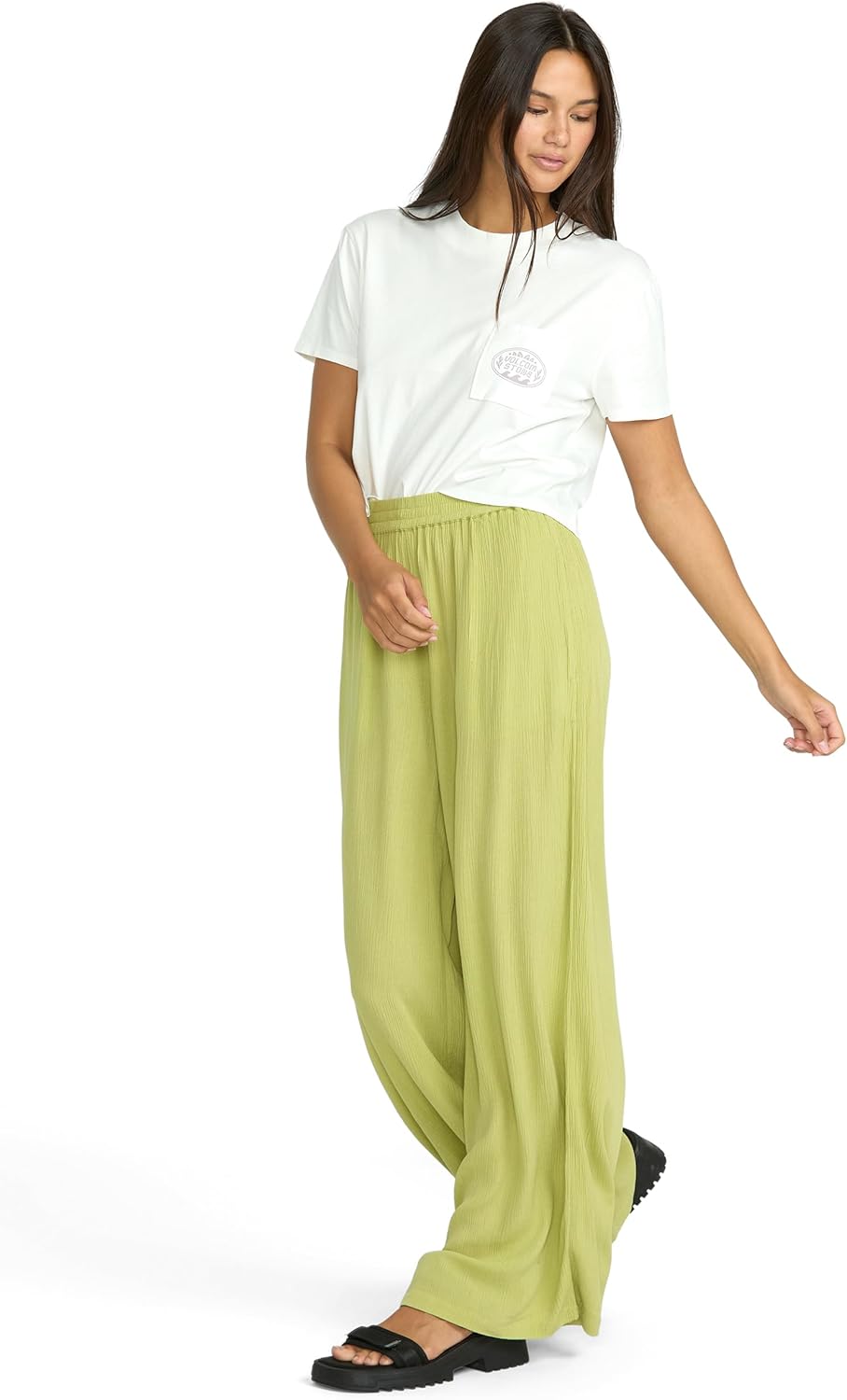 Volcom Women's Stoneshine Junki Wide Leg Beach Pant