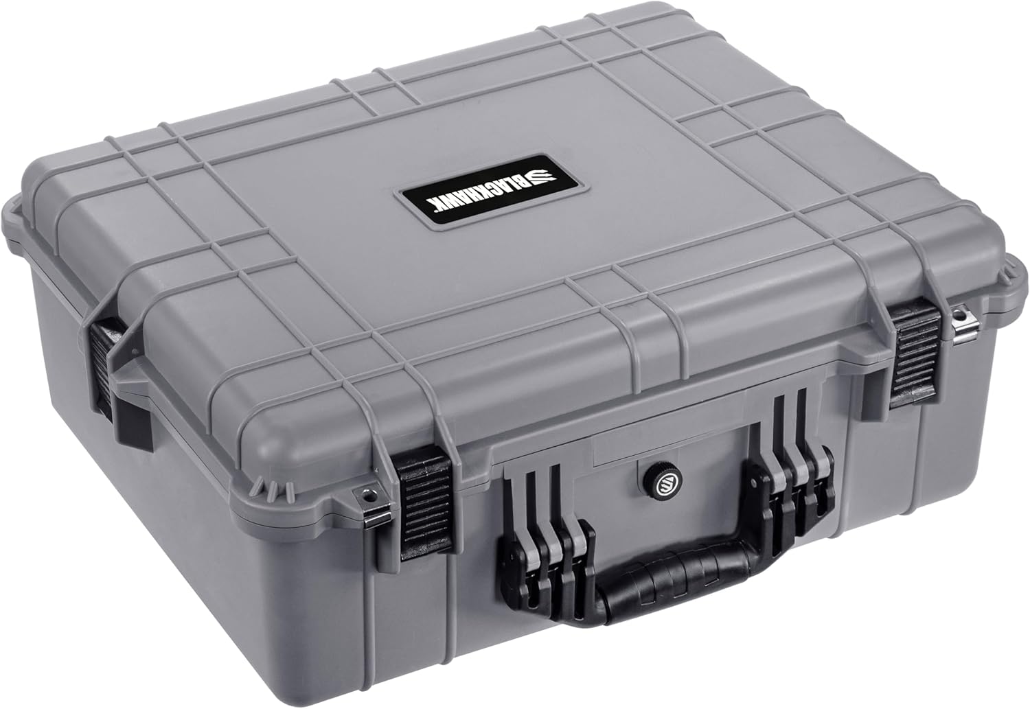BLACKHAWK! 24 Inch Large Waterproof Hard Camera Case For Binoculars, Optics, Equipment, Shock Proof, and TSA Ready (Gray)