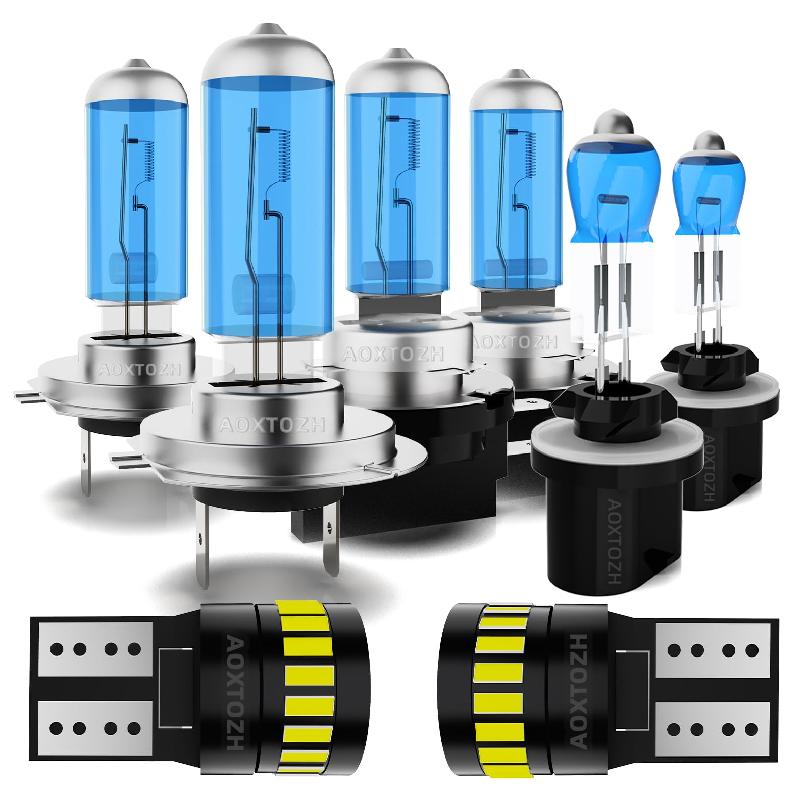 Headlight Bulbs Fit for 2011-2016 Kia Sportage,H7 H11B High Low Beam Light Bulbs 881 fog light License Plate Lights Combo,Halogen Headlight,300% Brightness,Plug and Play,6000K White,8 Pcs