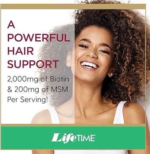Miniatura 3 de Lifetime Supreme Vital Hair  Apoya el cabello, las uñas y la piel saludables  Biotina, MSM, vitaminas B, C y A, zinc, cola de caballo y más  120