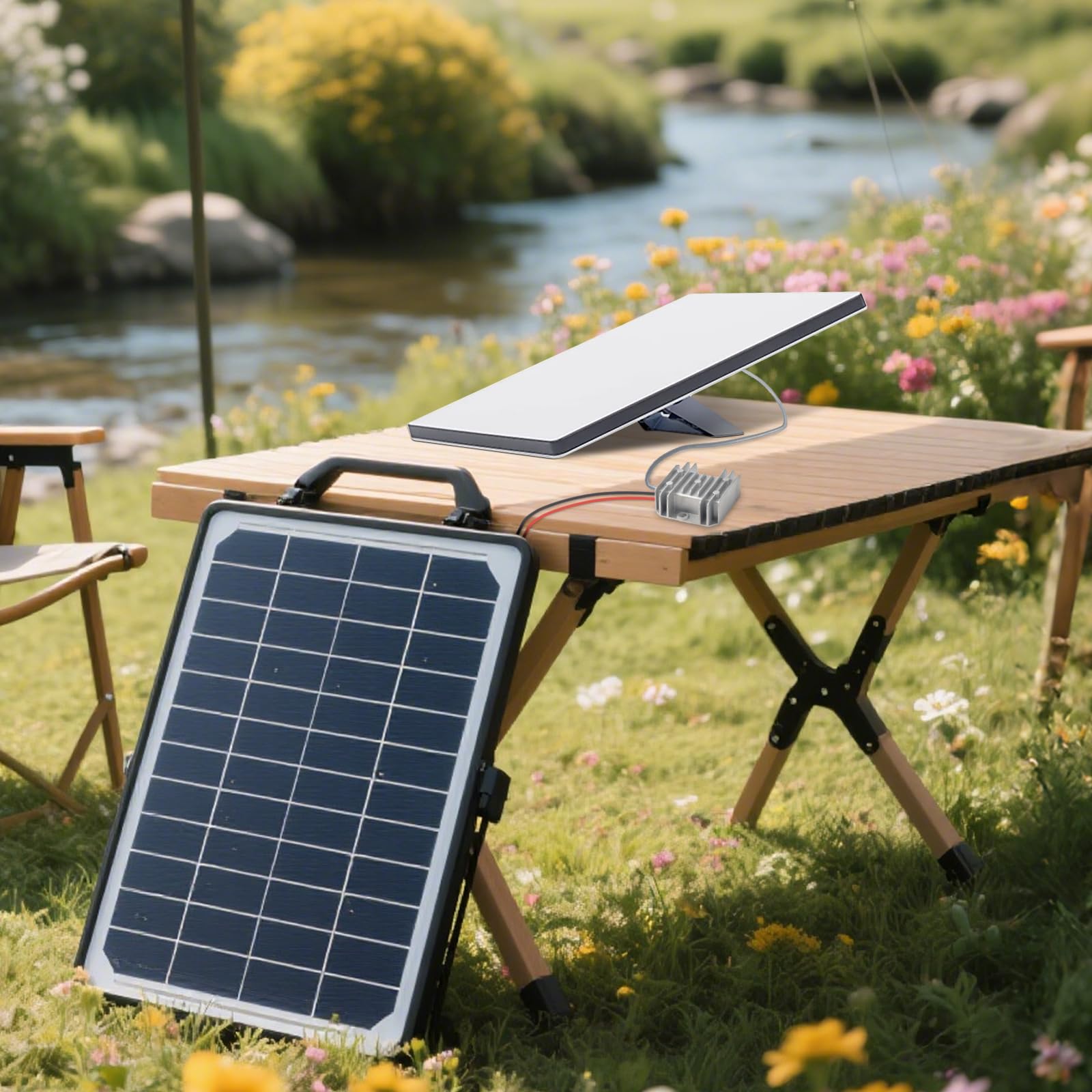 Starlink - Mini adattatore da 12 V a 30 V/3,5 A CC, convertitore di alimentazione per camper, camion, pannello solare con clip a coccodrillo rimovibili