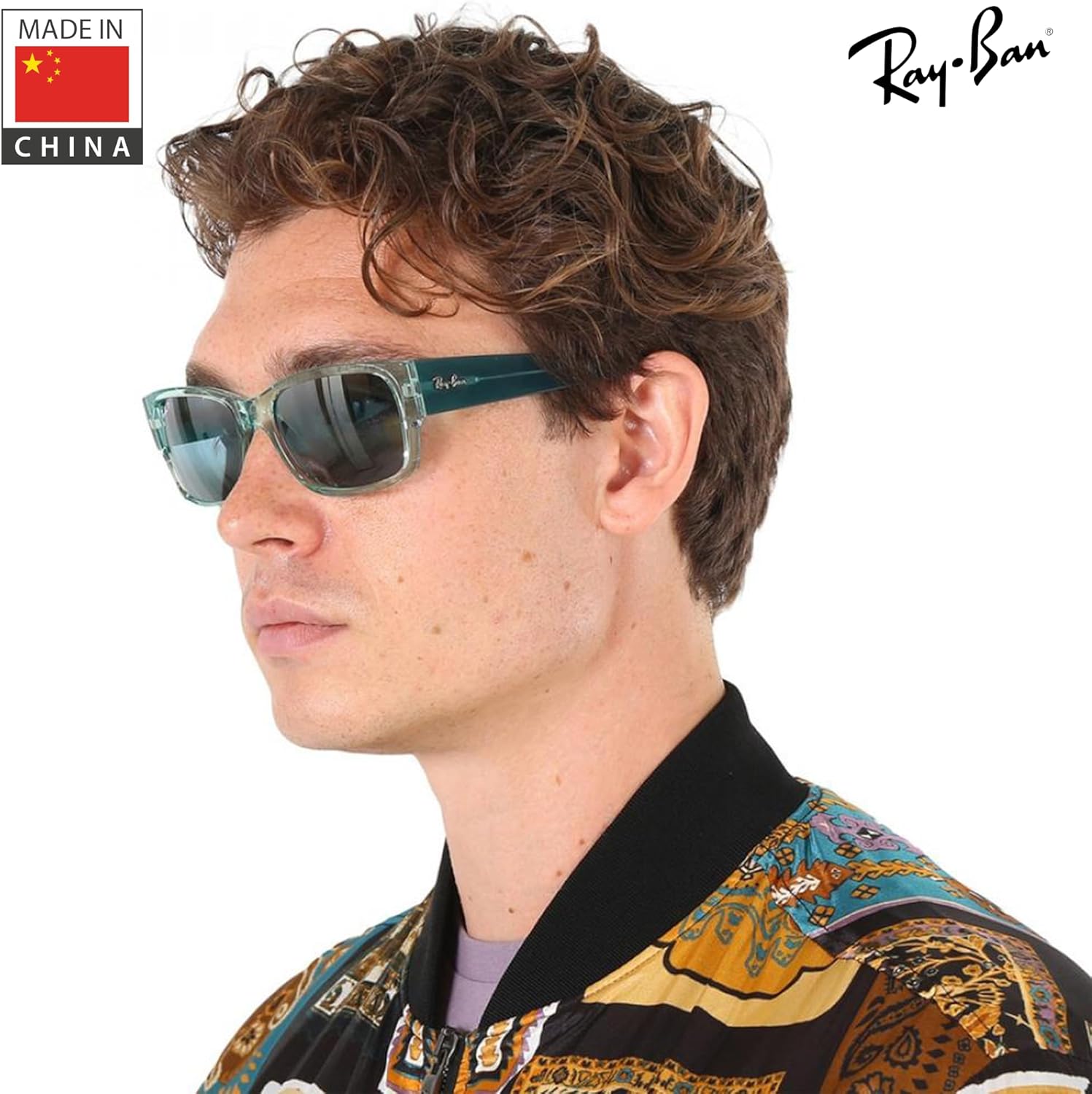 Ray-Ban RB4388 Square-Round Shaped Sunglasses for Men & Women with Official RAYBAN Eyewear Kit - Image 7