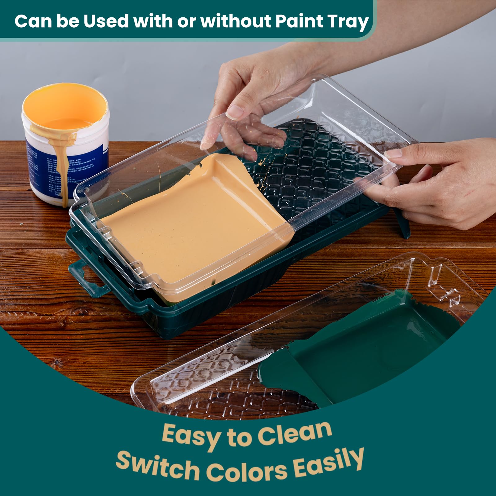 Paint Roller Kit - 17 Piece for Smooth Walls -2 Paint Roller Kit - 17 Piece for Smooth Walls -2